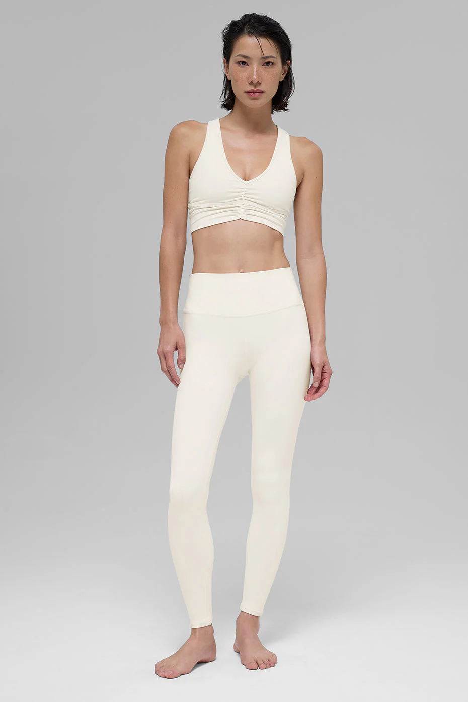 High-Waist Airbrush Legging - Ivory