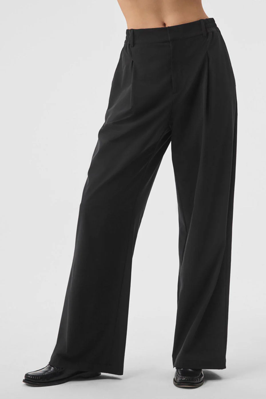 High-Waist Pursuit Trouser (Long) - Black