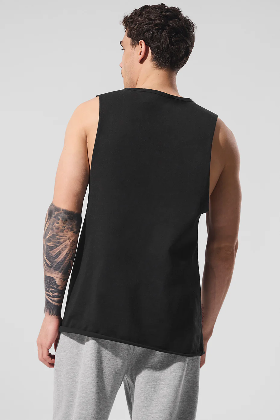 Society Raw Edge Tank - Black