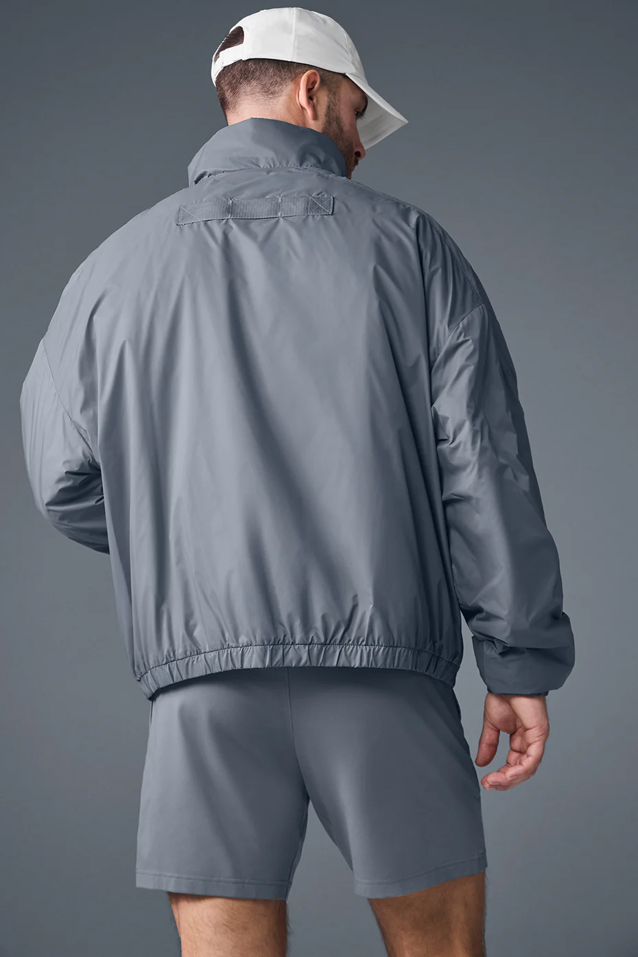Latitude Light Weight 1/2 Zip Pullover Jacket - Steel Grey