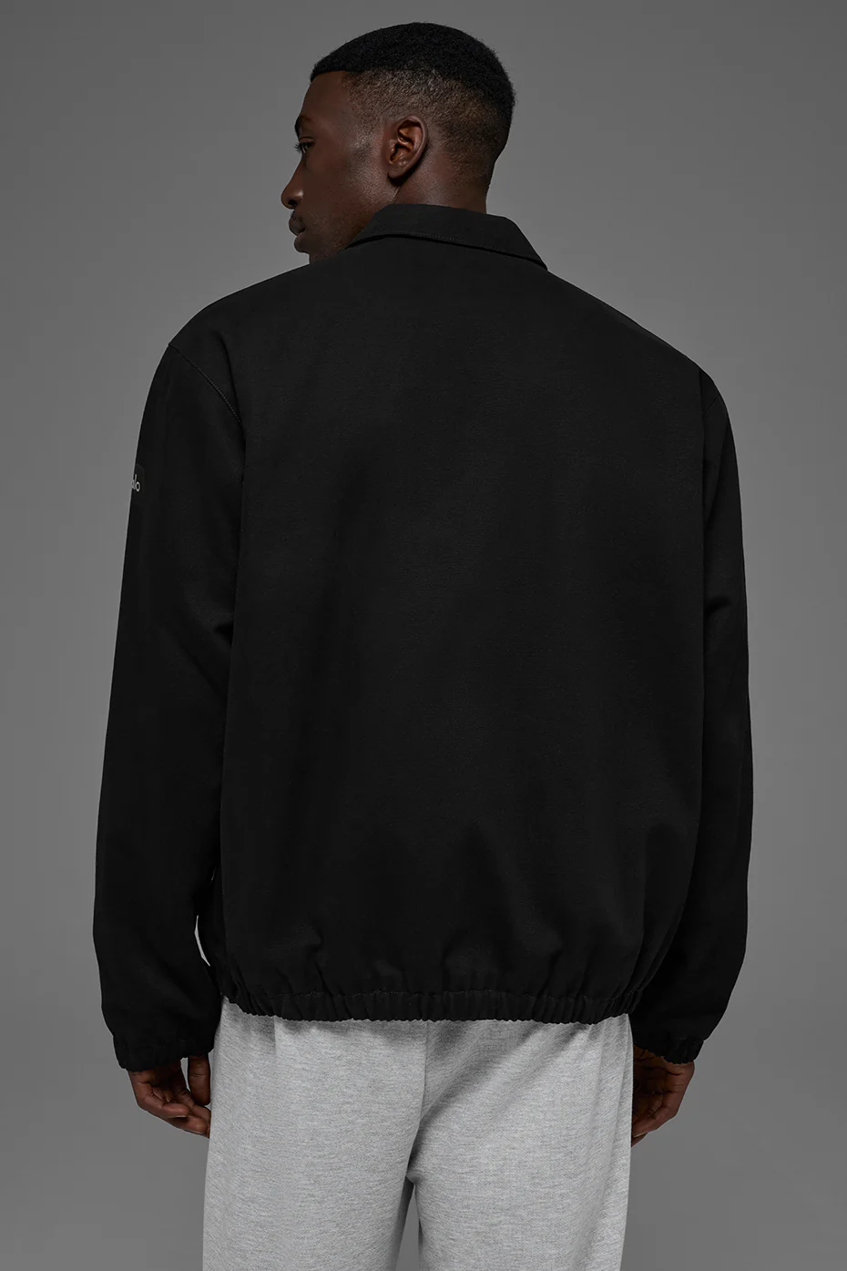 Cotton Canvas Coaches Jacket - Black