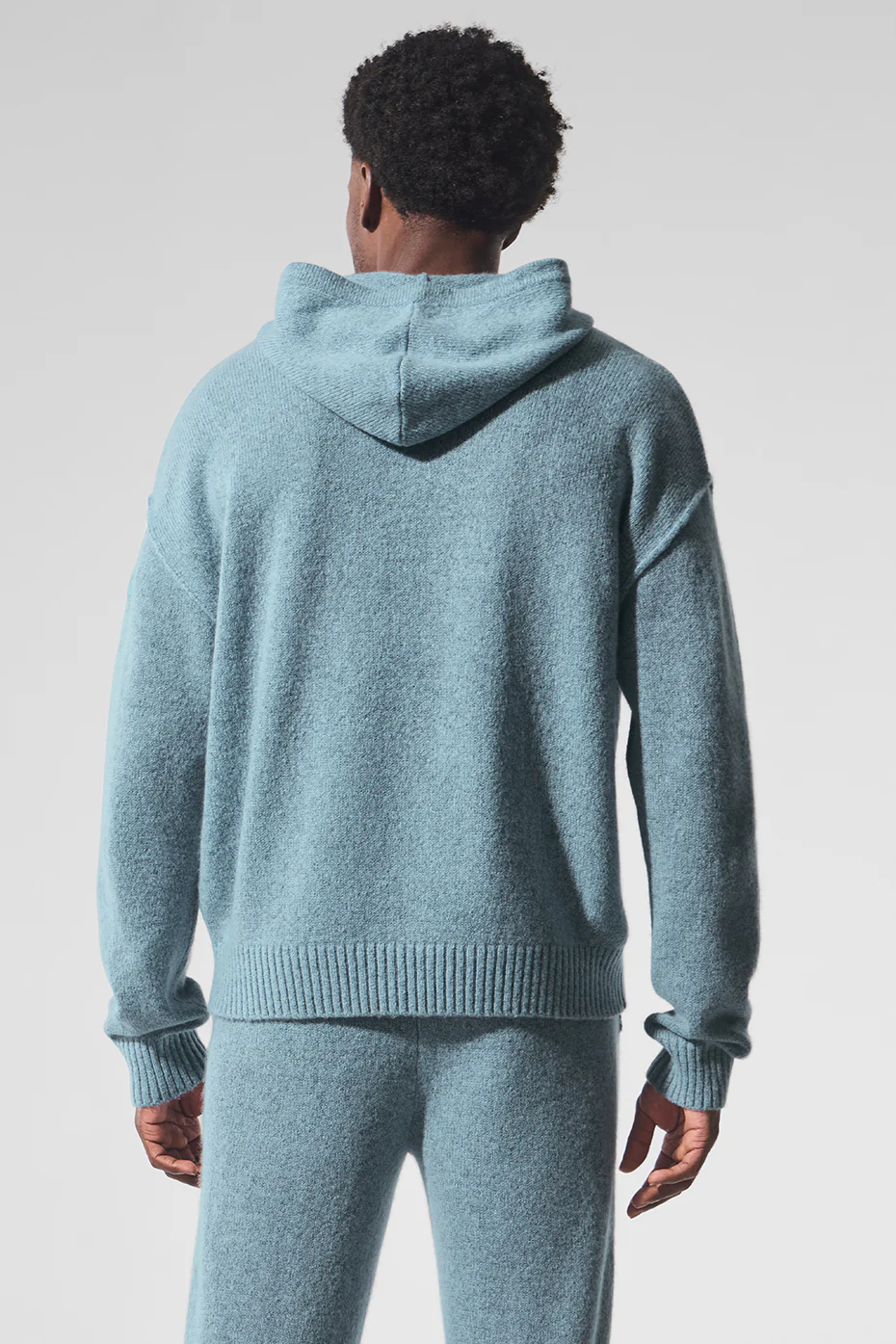 Wool?Cashmere New Class Hoodie - Celestial Blue Granite Heather