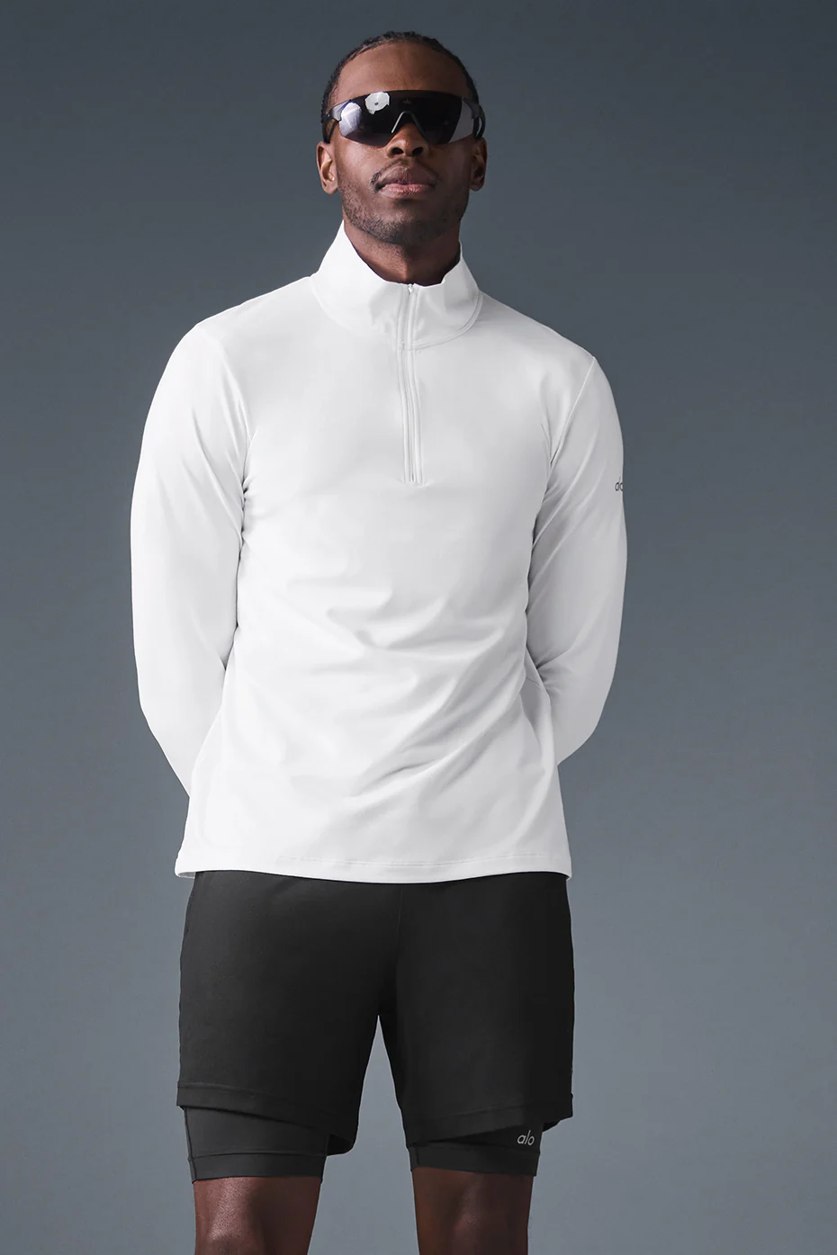 Conquer 1/4 Zip Reform Long Sleeve - White