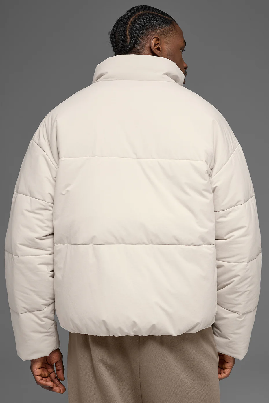 Stretch Woven Street Puffer - Bone