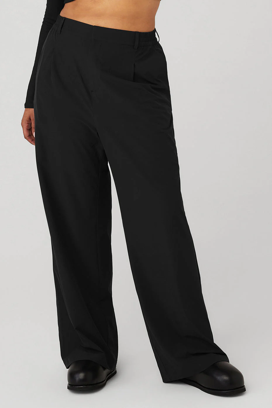 High-Waist Pursuit Trouser (Long) - Black