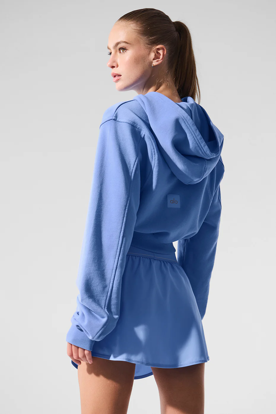 Sweet Escape Zip Up Hoodie - Crystal Clear Blue