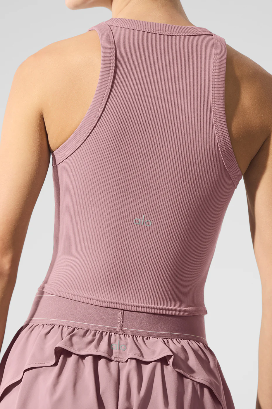 Goddess Ribbed Go-To Tank - Smoky Quartz