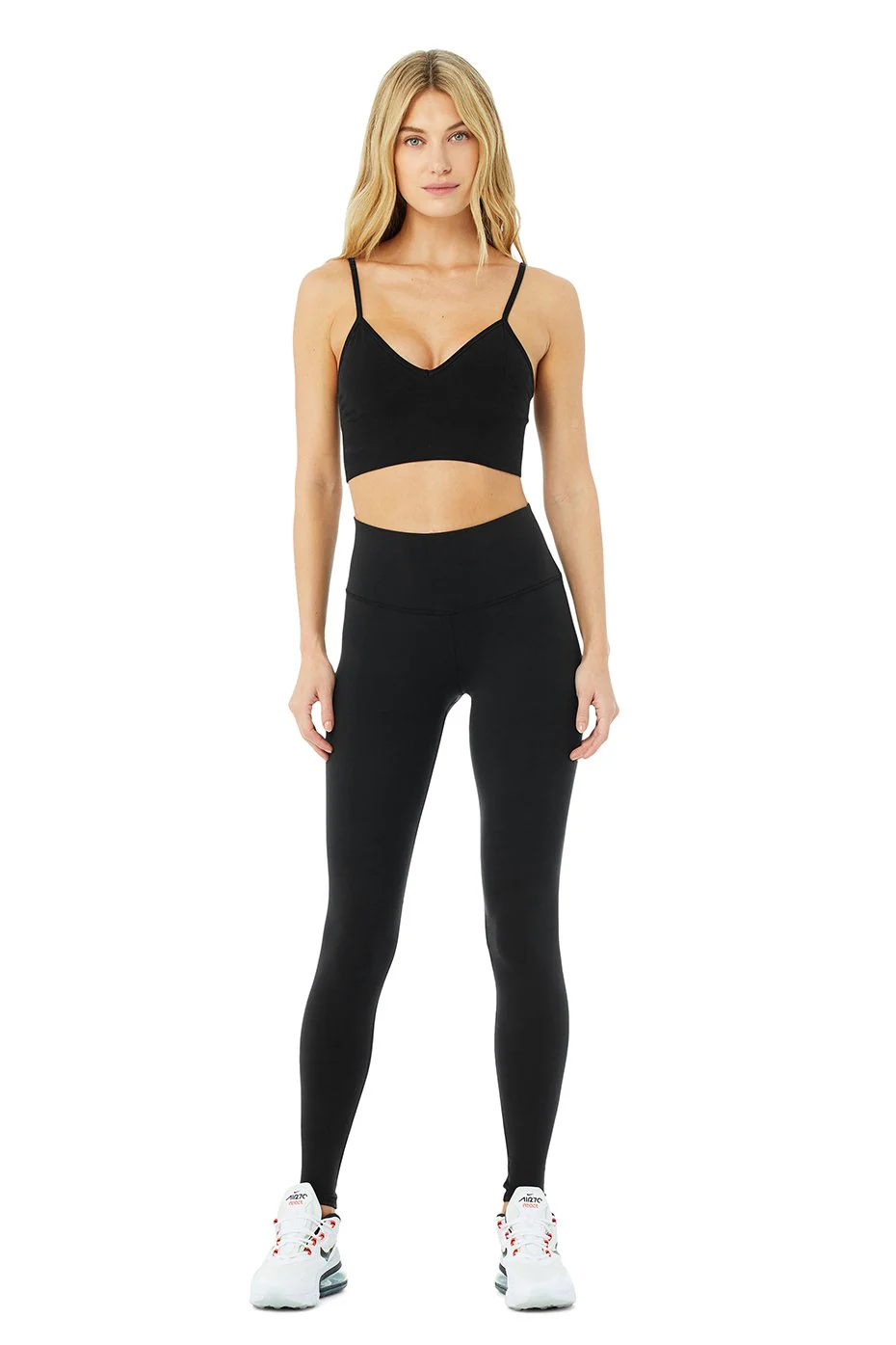 High-Waist Airbrush Legging - Black