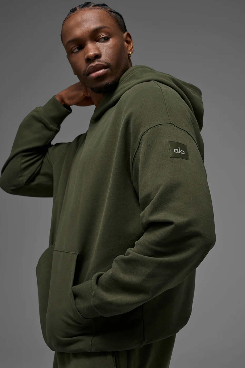 Double Take Hoodie - Green Olive