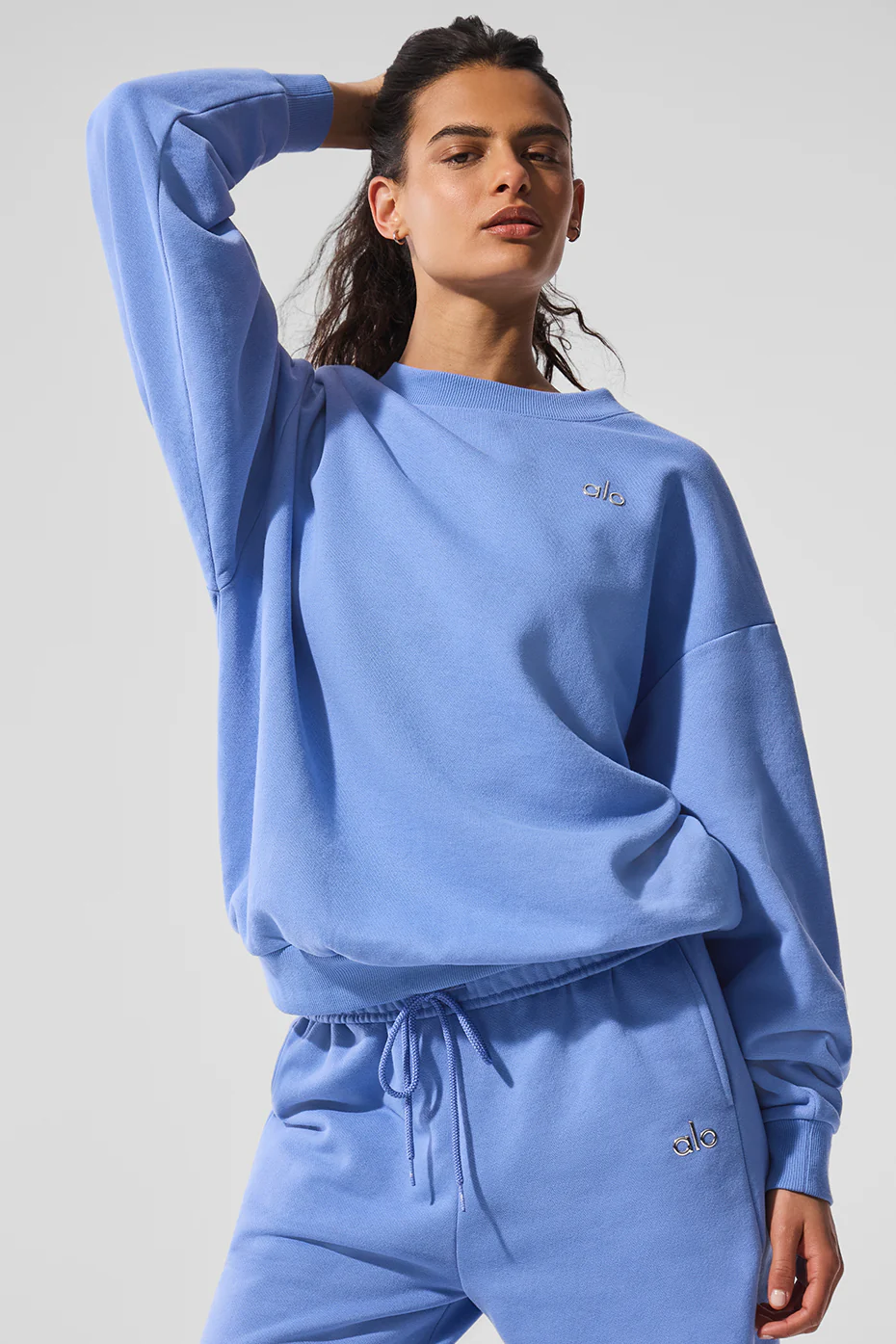 Accolade Crew Neck Pullover - Crystal Clear Blue