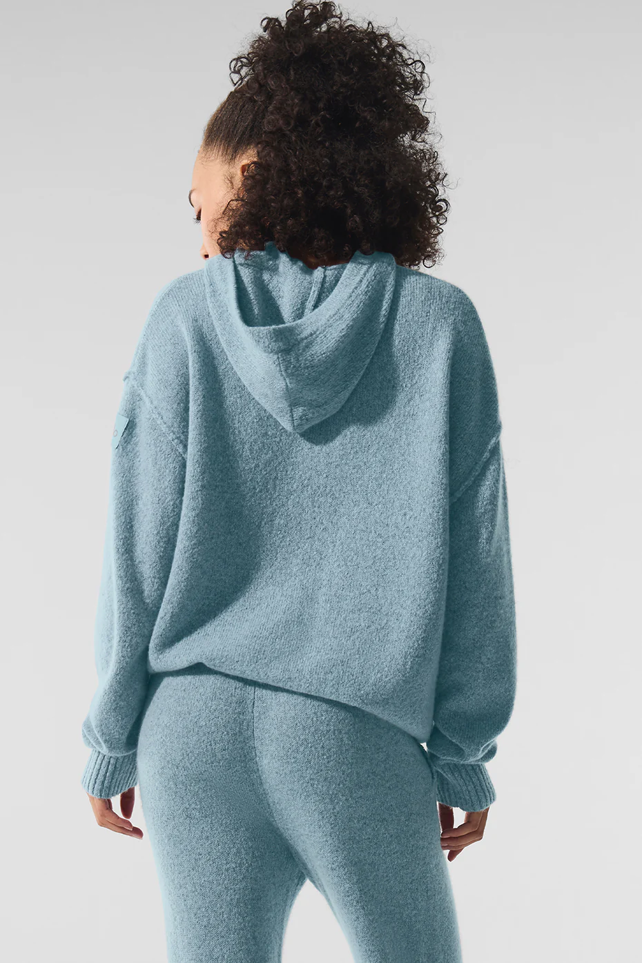 Wool?Cashmere New Class Hoodie - Celestial Blue Granite Heather
