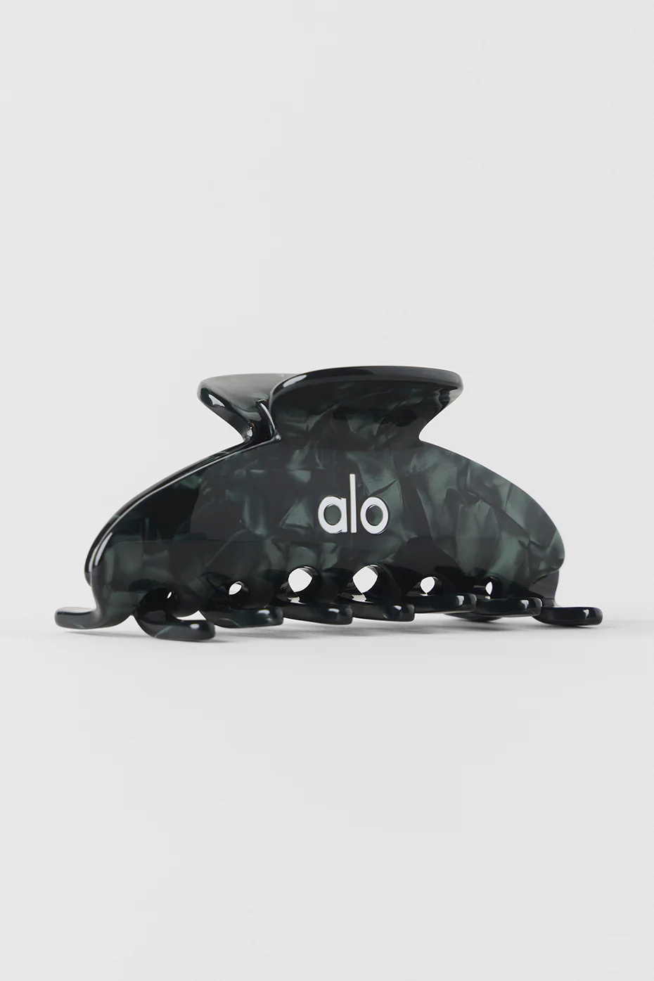 90's Claw Clip - Clover Green Agate