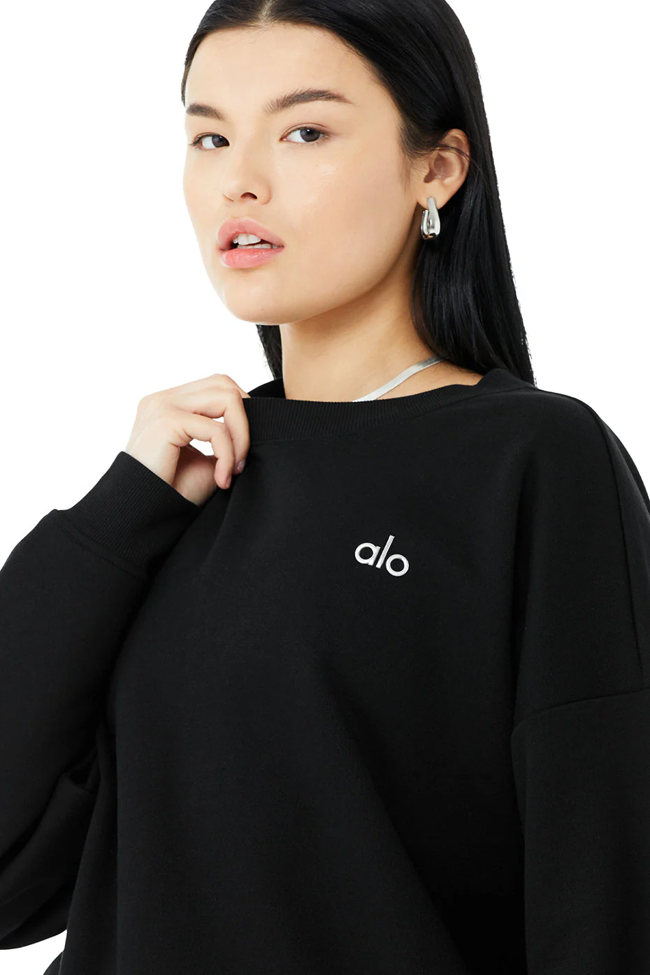 Accolade Crew Neck Pullover - Black