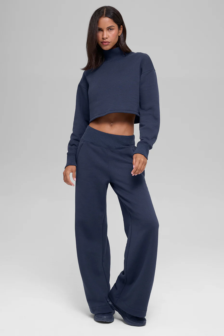 Cropped Serenity Coverup - Navy