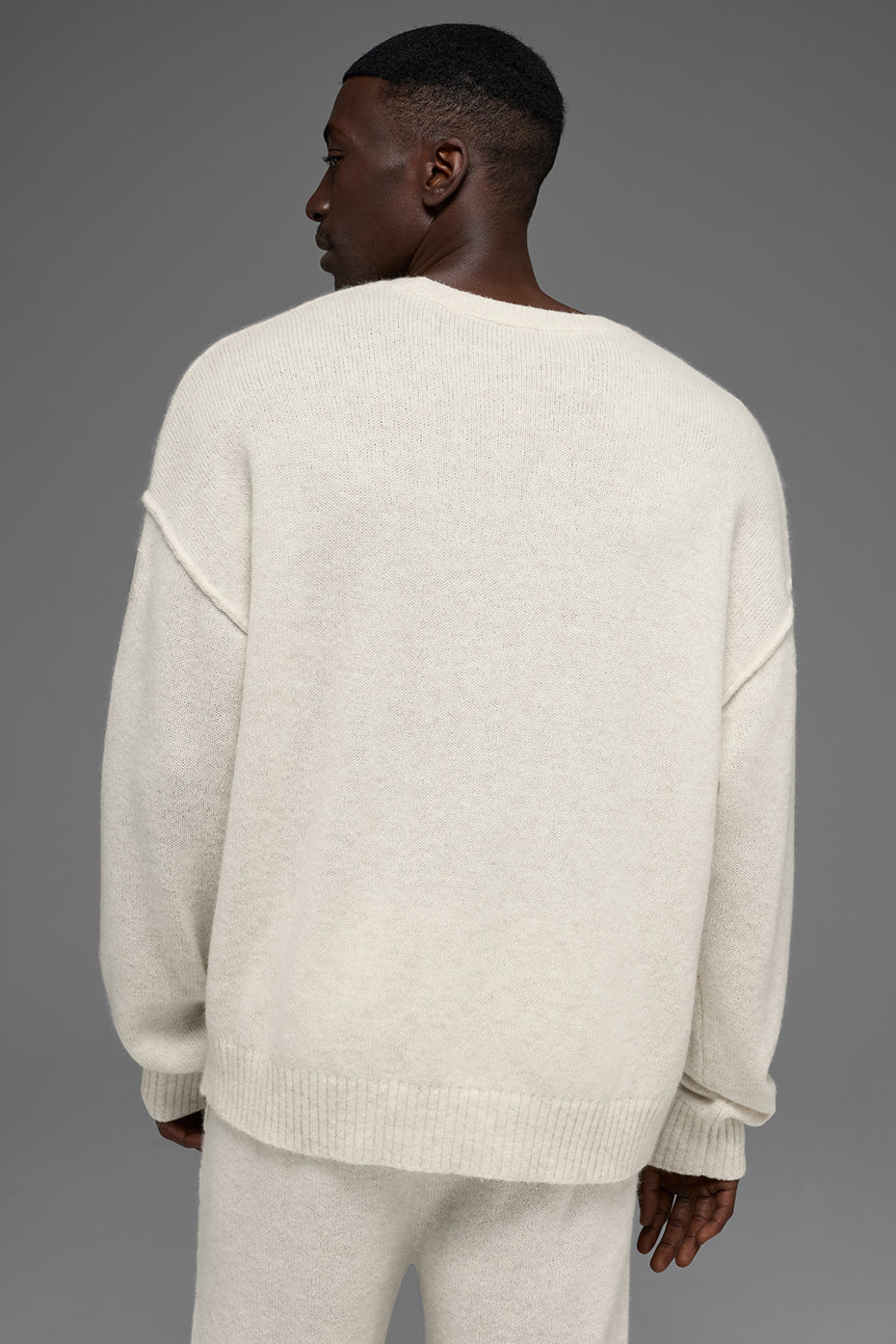 Unisex Wool?Cashmere New Class Crewneck Sweater - Bone Heather