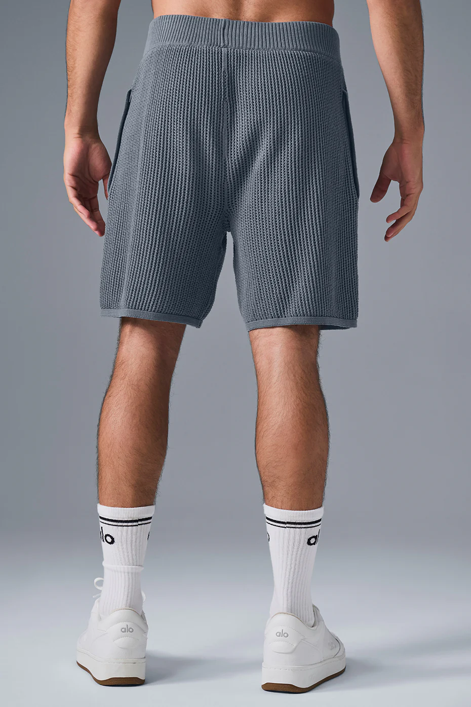 Open-Knit Short - Steel Grey
