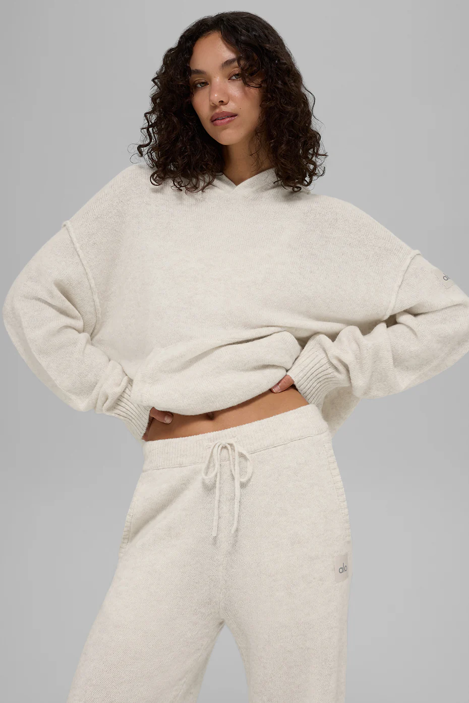 Wool?Cashmere New Class Hoodie - Bone Heather