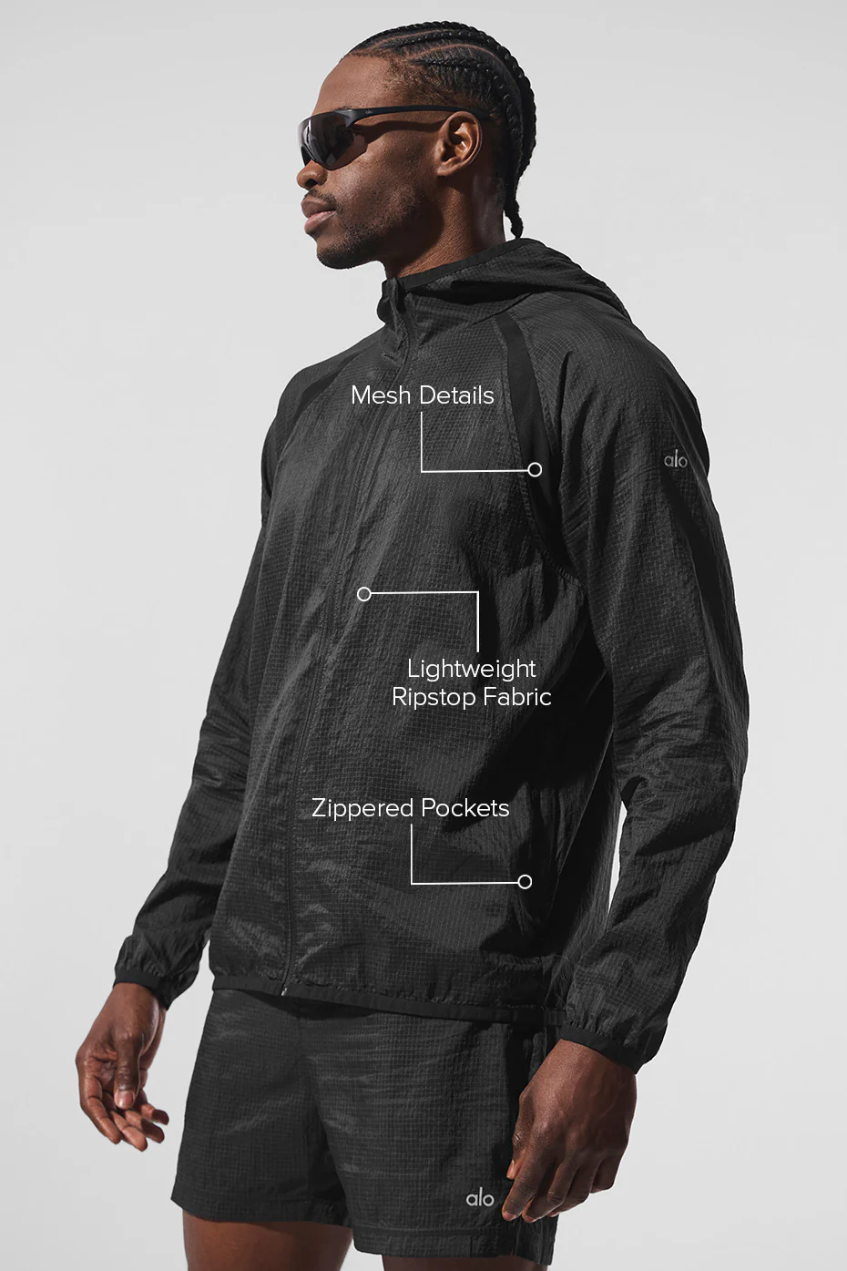 Game Time Ripstop Jacket - Black