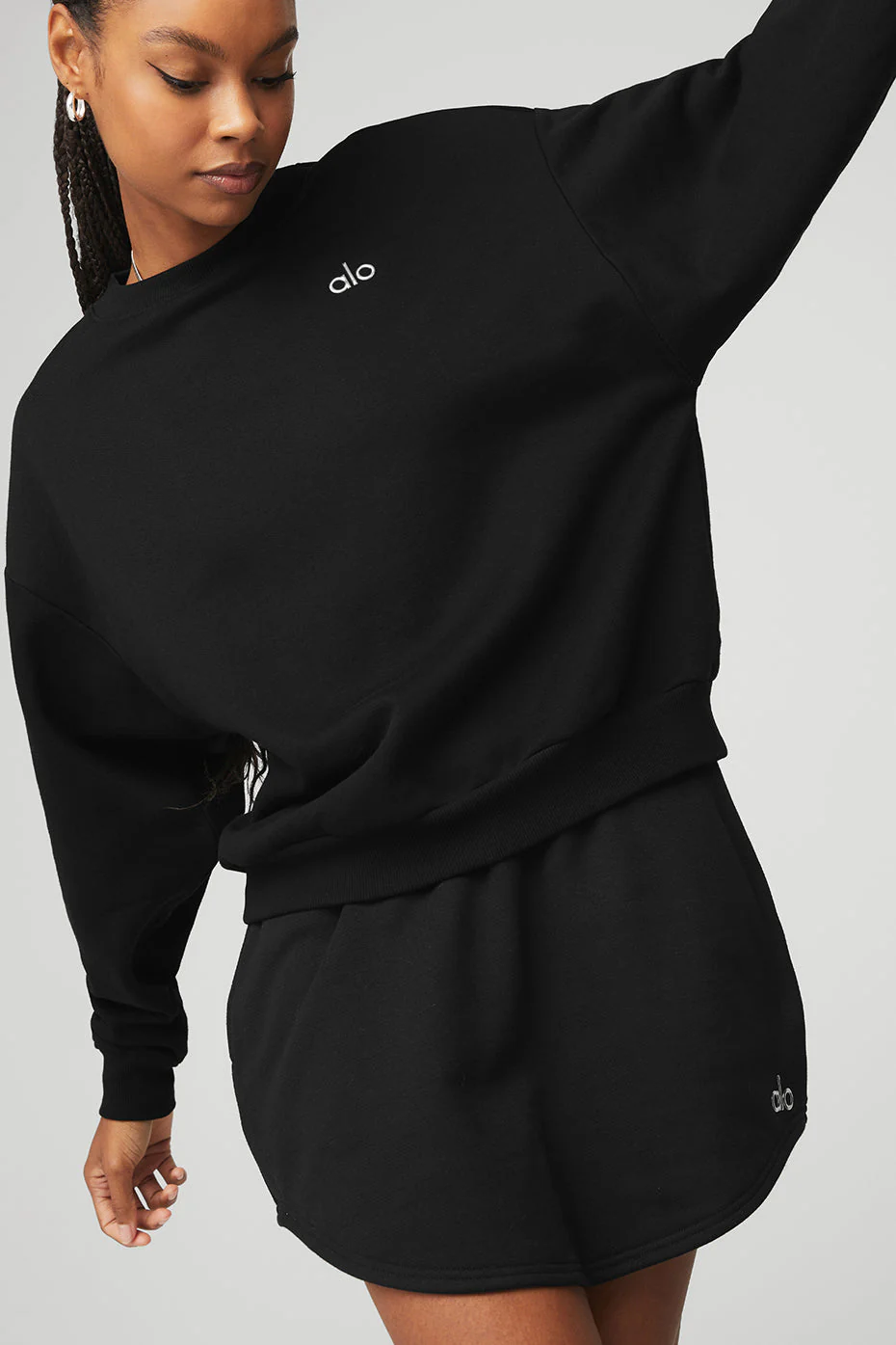 Accolade Crew Neck Pullover - Black