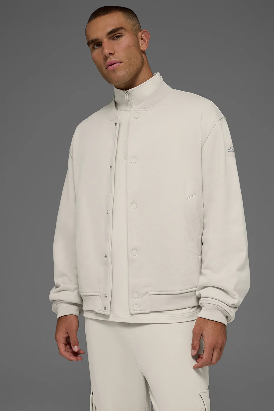 Renown Varsity Jacket - Bone