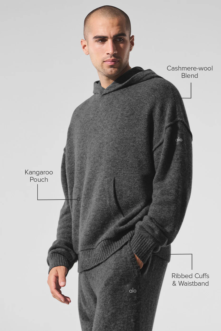 Wool?Cashmere New Class Hoodie - Platinum Grey