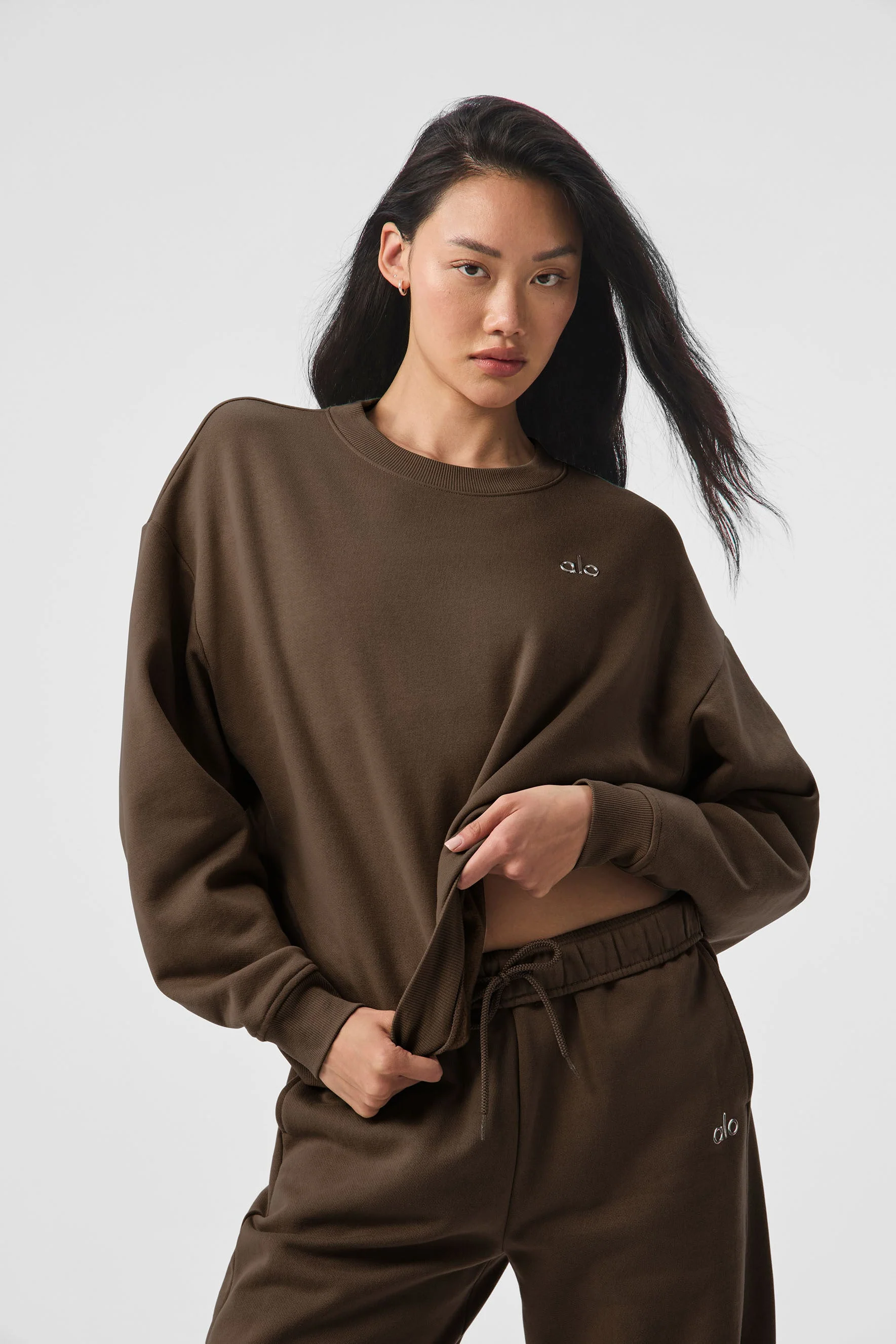 Accolade Crew Neck Pullover - Espresso