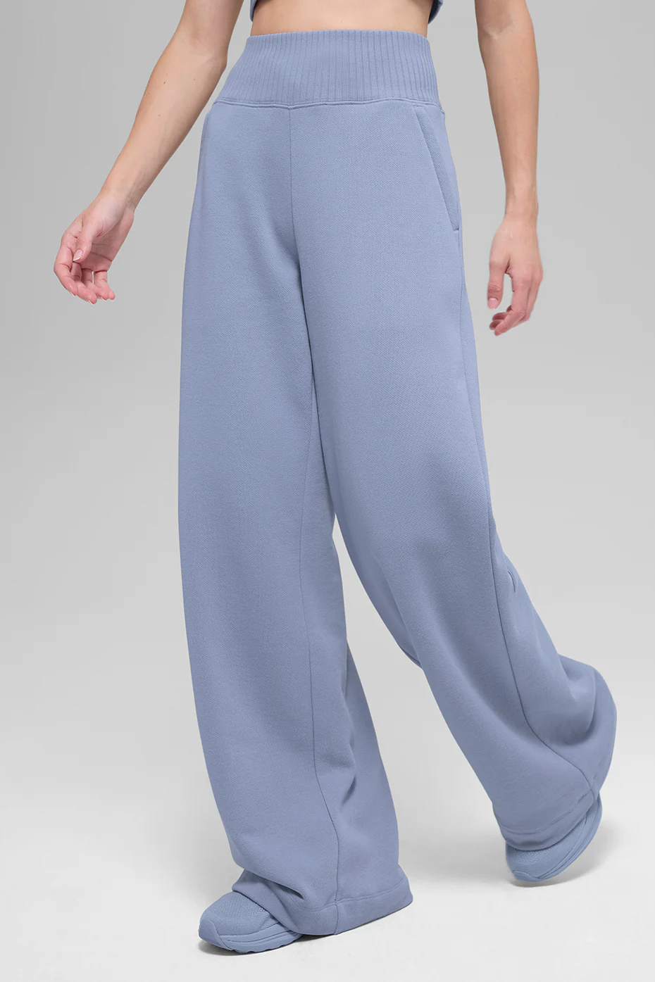 Serenity Wide Leg Sweatpant - Winter Frost