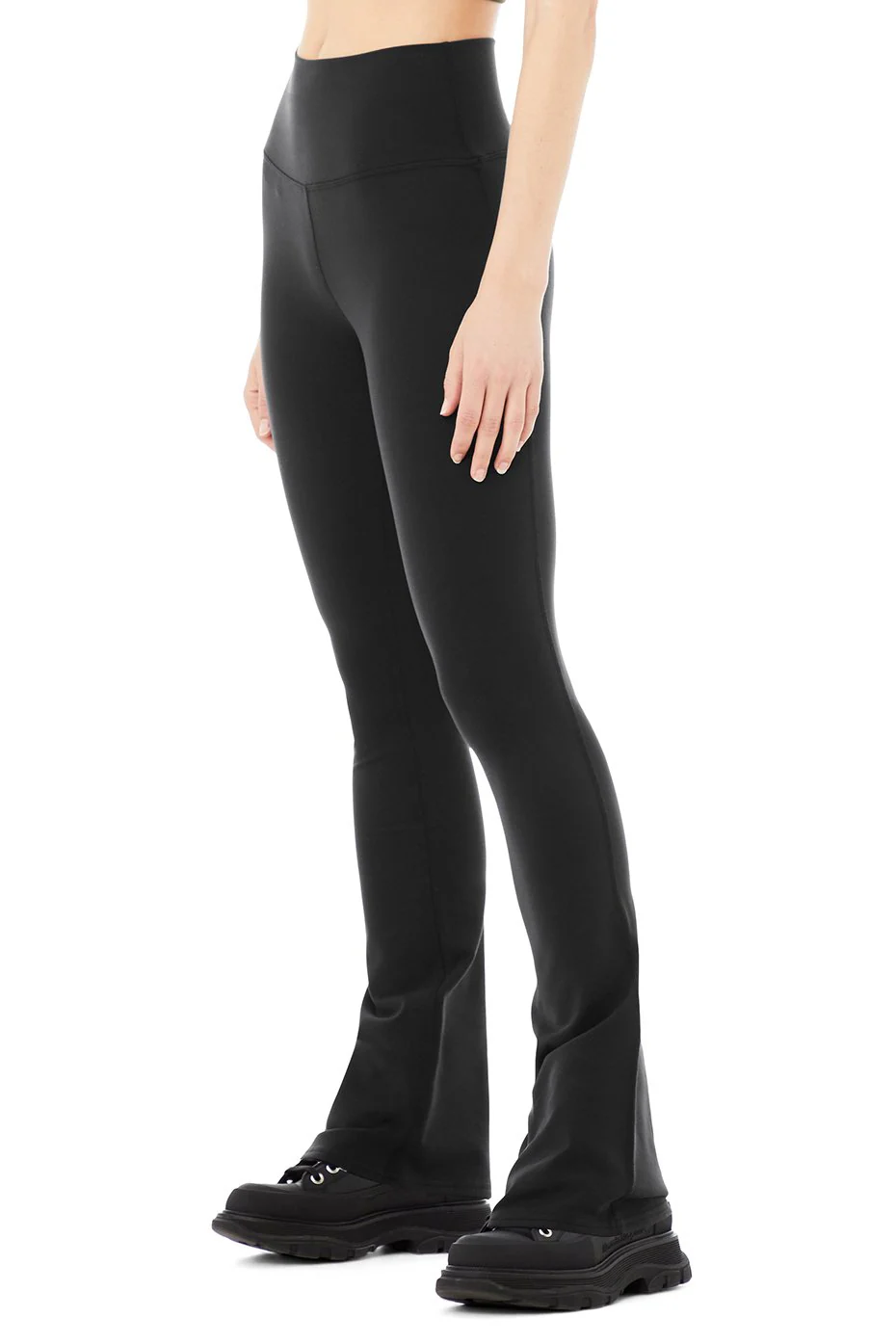 Airbrush High-Waist Bootcut Legging - Black