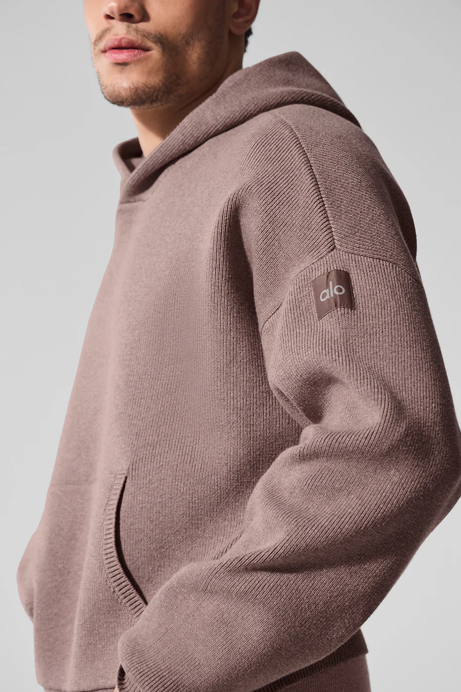 Scholar Hooded Sweater - Mushroom Heather