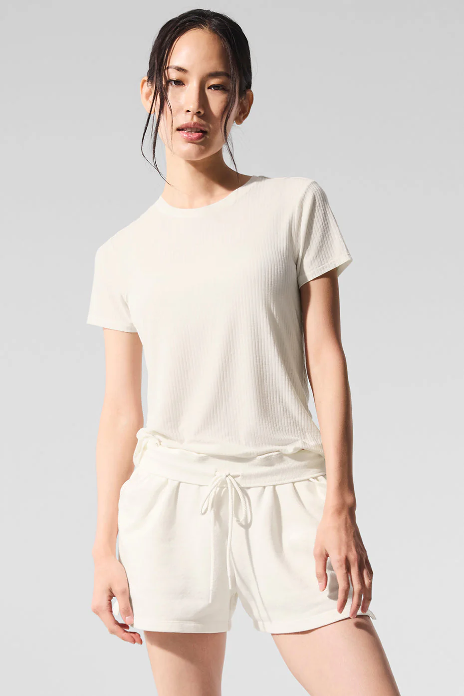 Ribbed Sea Coast Tee - Ivory