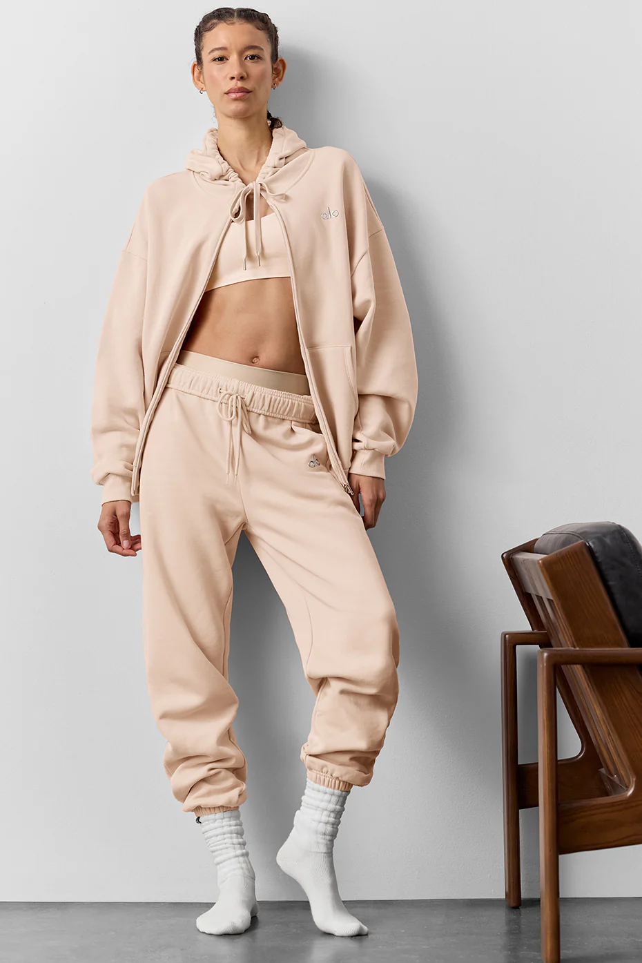 Accolade Full Zip Hoodie - Macadamia