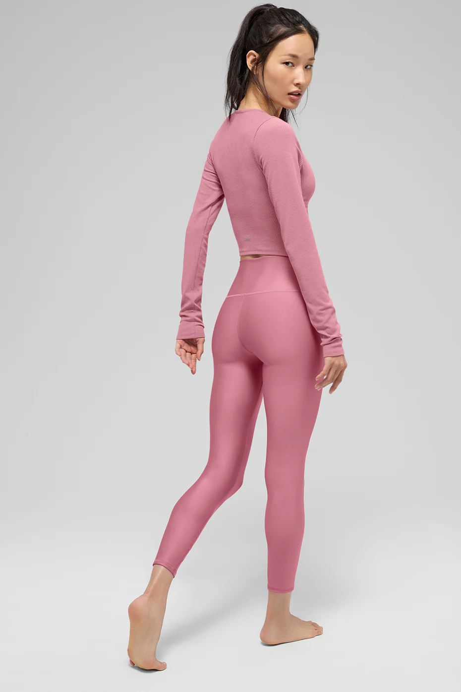 7/8 High-Waist Airlift Legging - Pink Wild Rose