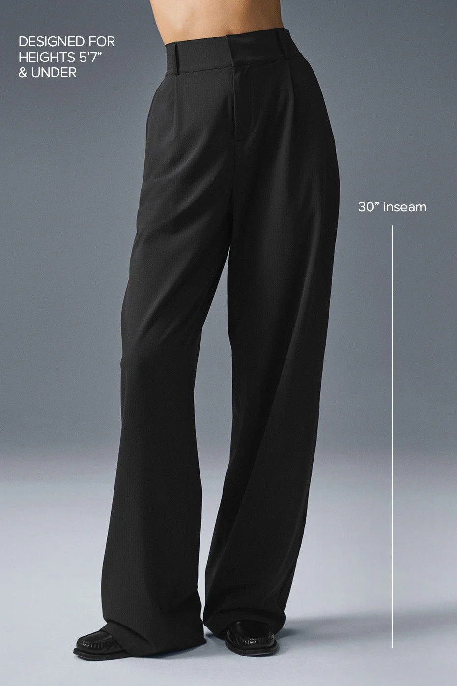High-Waist Dreamscape Trouser (Regular) - Black