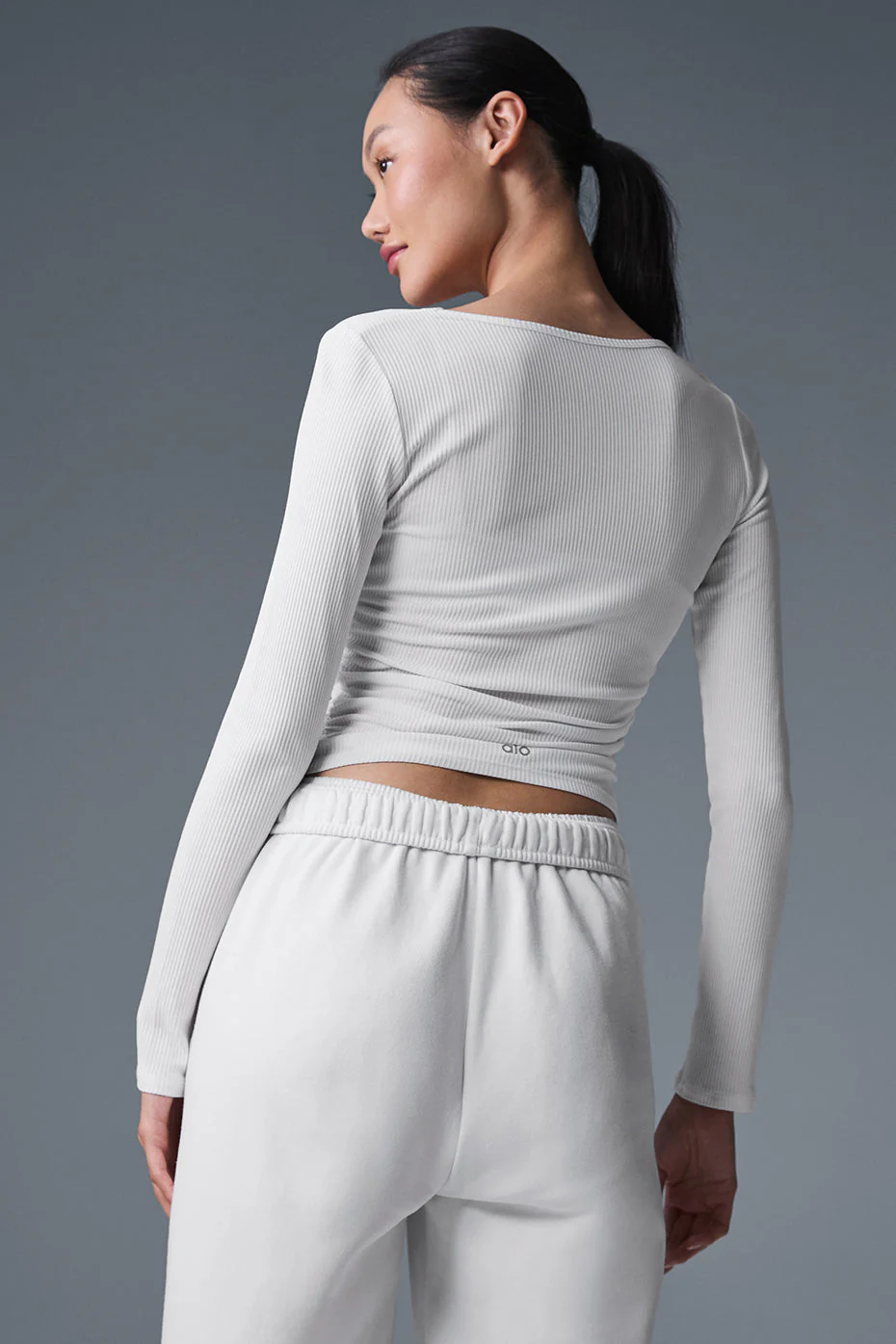 Gather Long Sleeve - White
