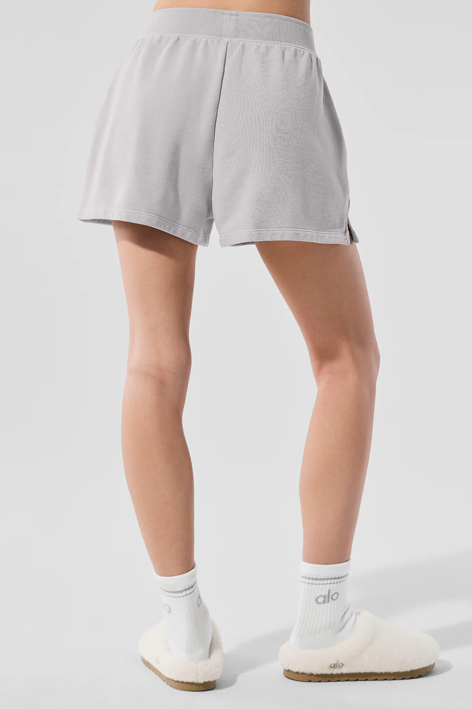 Washed Low Key Sweat Short - Grey Sky Wash