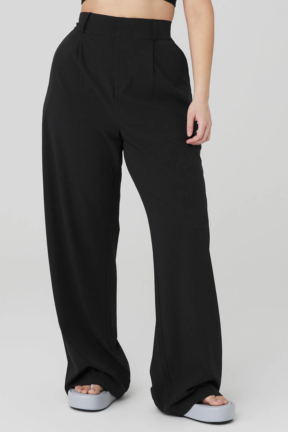 High-Waist Dreamscape Trouser (Long) - Black