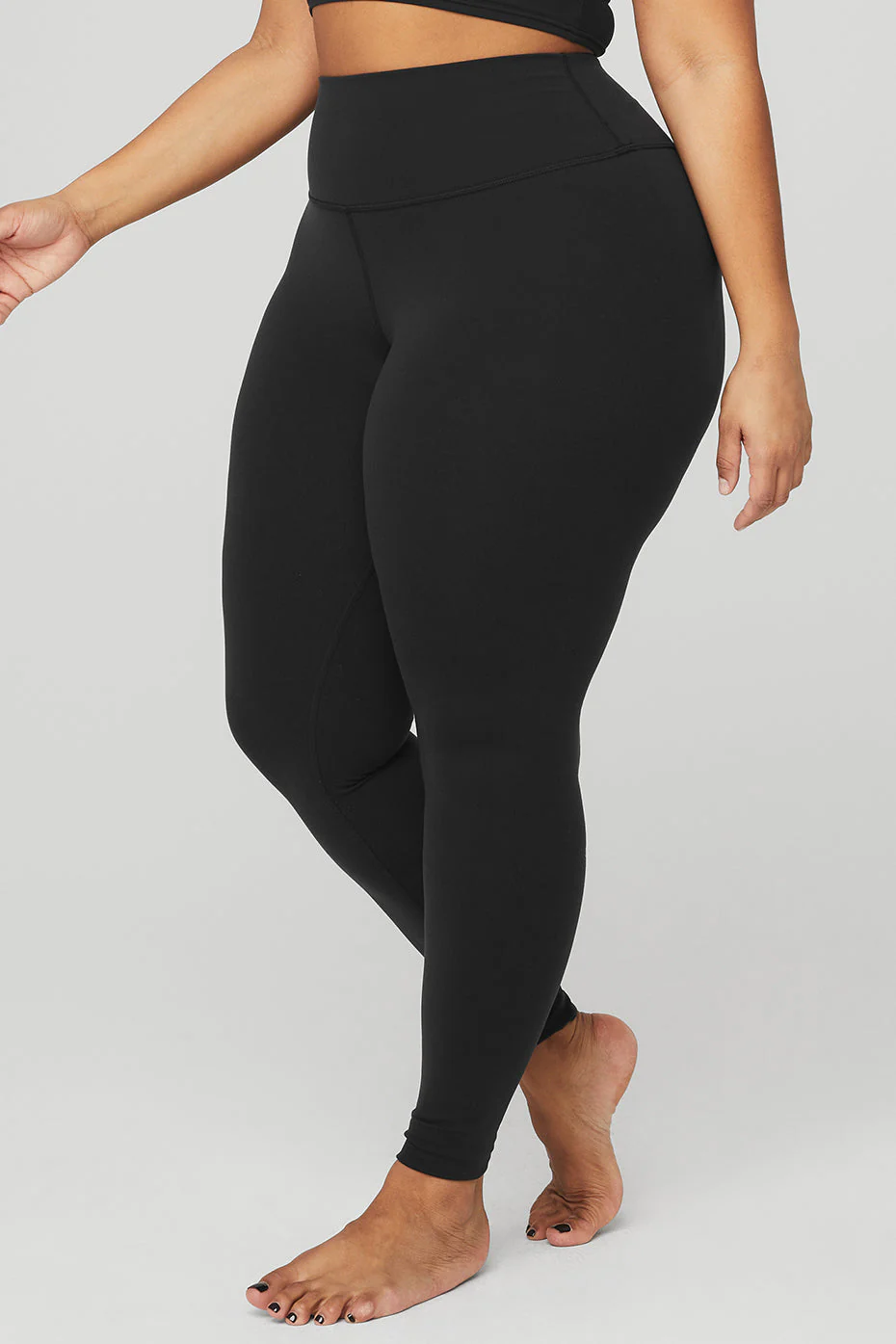 High-Waist Airbrush Legging - Black