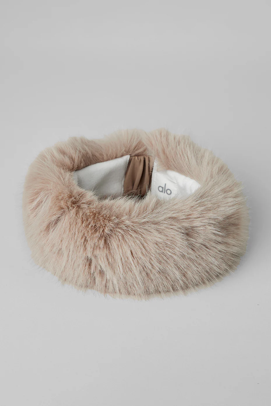 Opulent Faux Fur Wintersun Headband - Oat