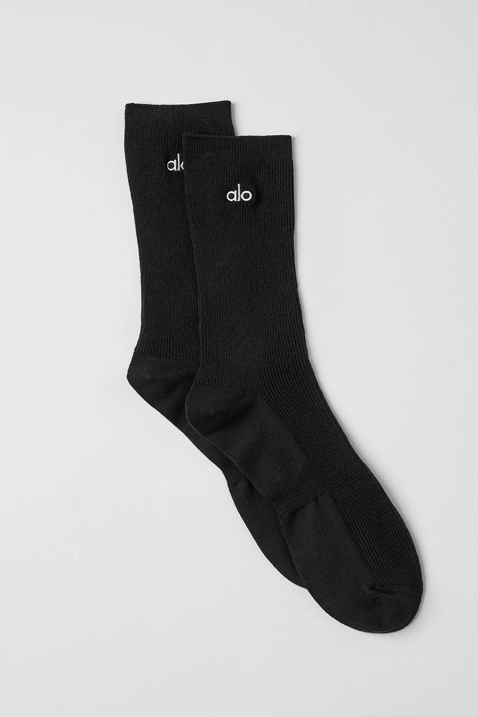 Unisex Half-Crew Understated Sock - Black