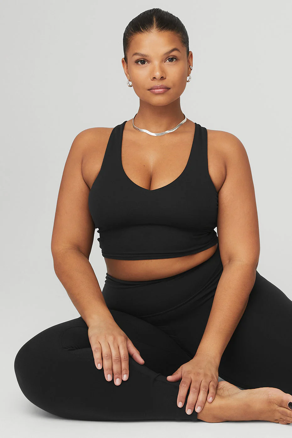 High-Waist Airbrush Legging - Black