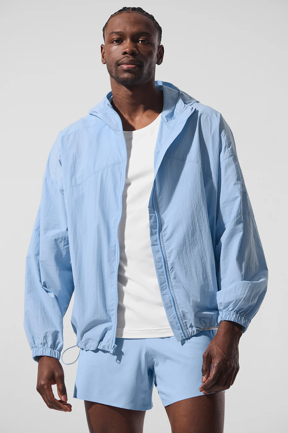 Vantage Nylon Ripstop Track Jacket - Seashell Blue