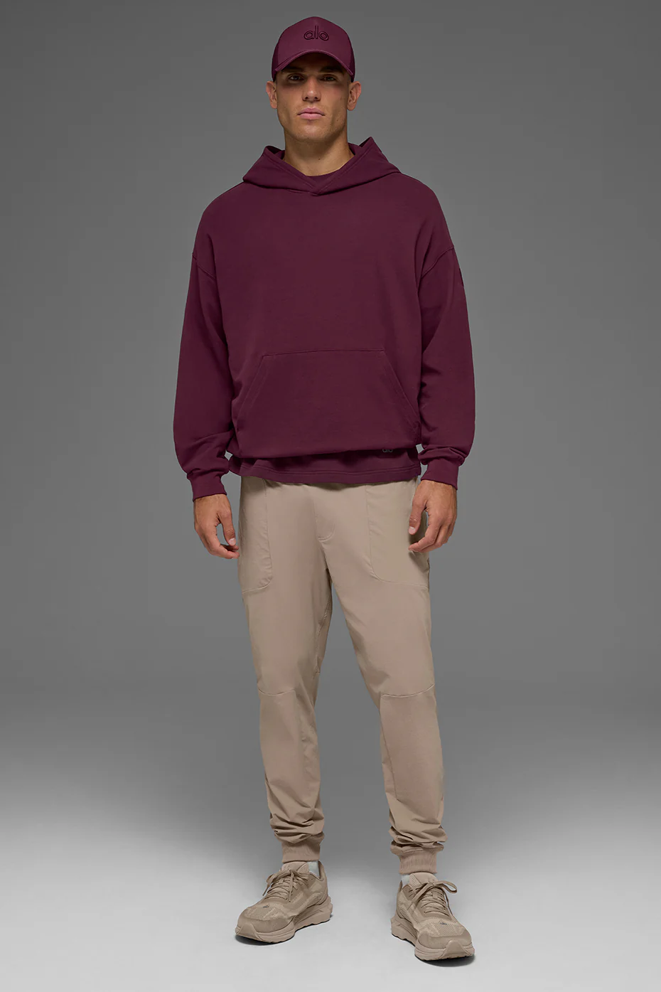 Double Take Hoodie - Burgundy