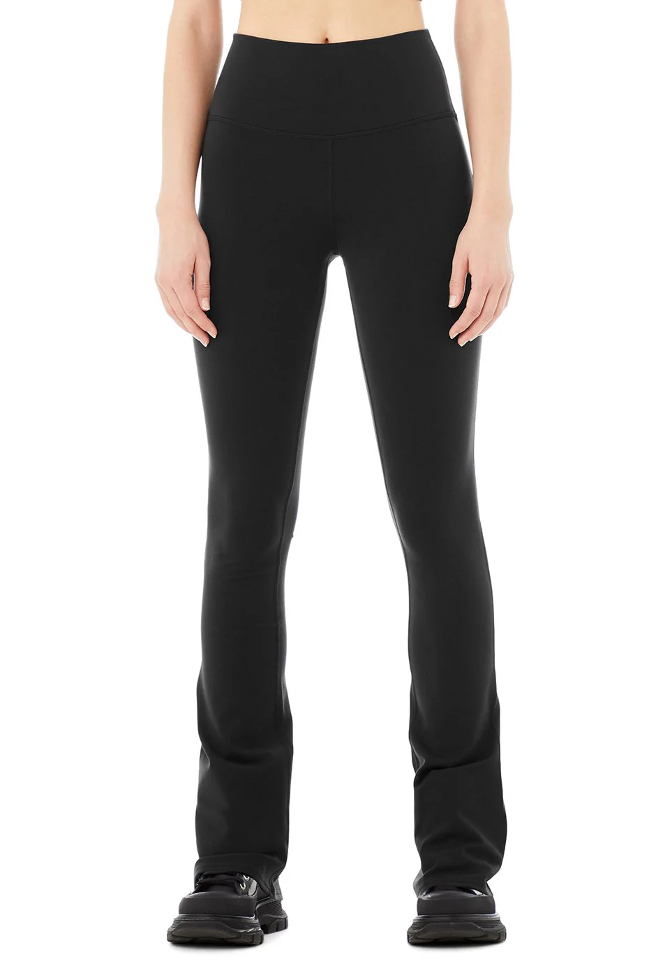 Airbrush High-Waist Bootcut Legging - Black