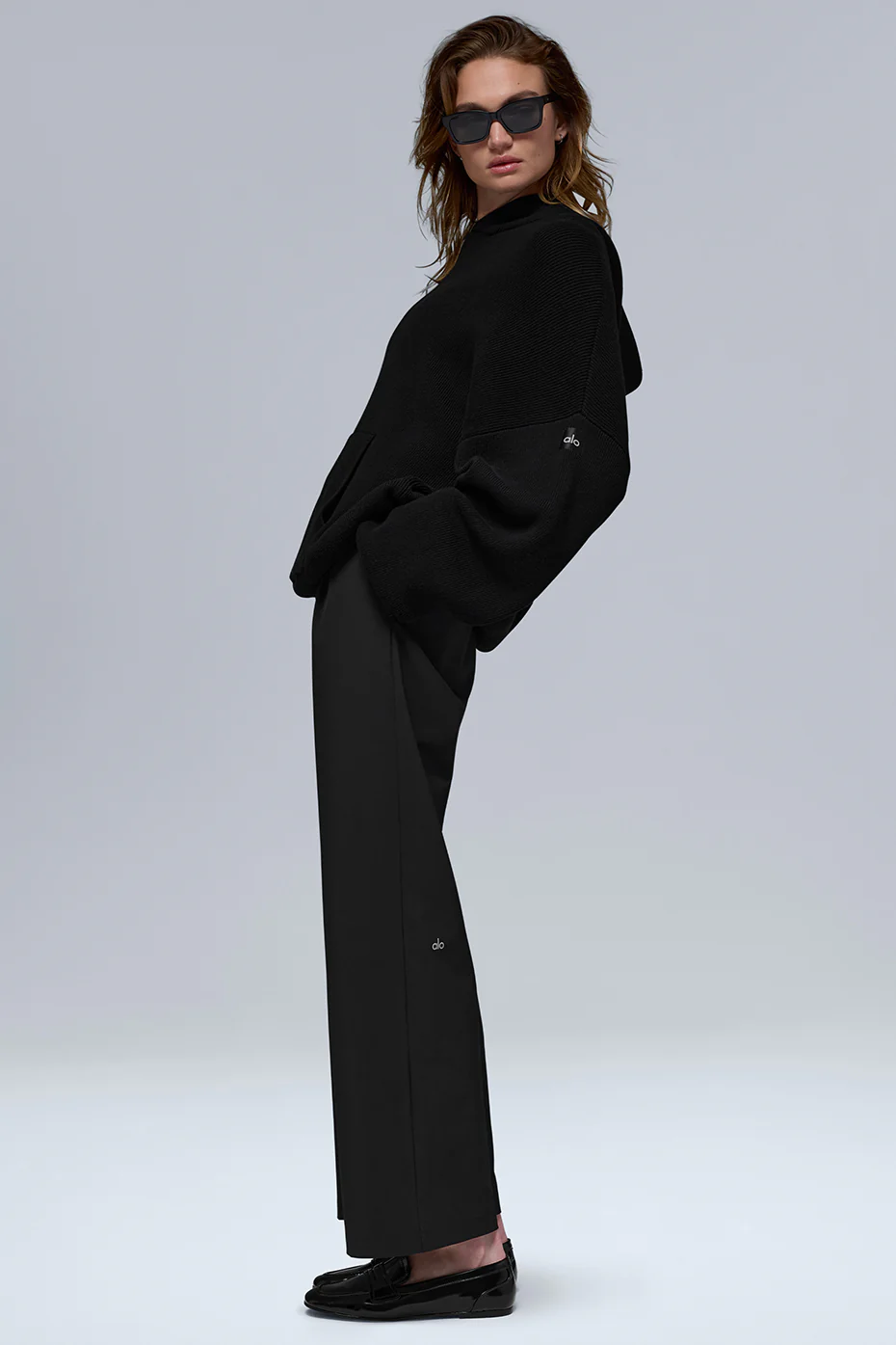 Scholar Hooded Sweater - Black