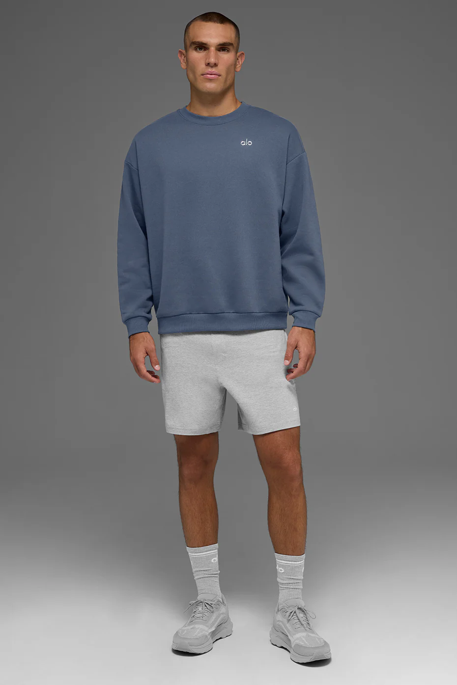 Accolade Crew Neck Pullover - Bluestone