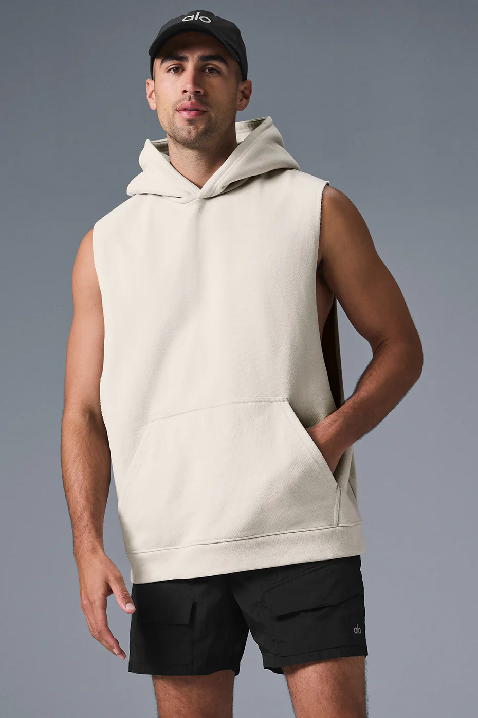 Renown Sleeveless Hoodie - Bone