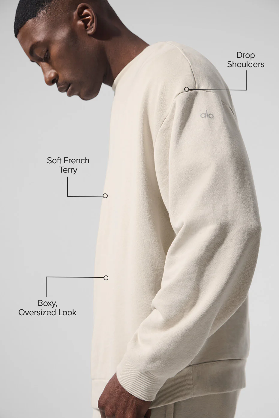 Chill Crew Neck Pullover - Bone