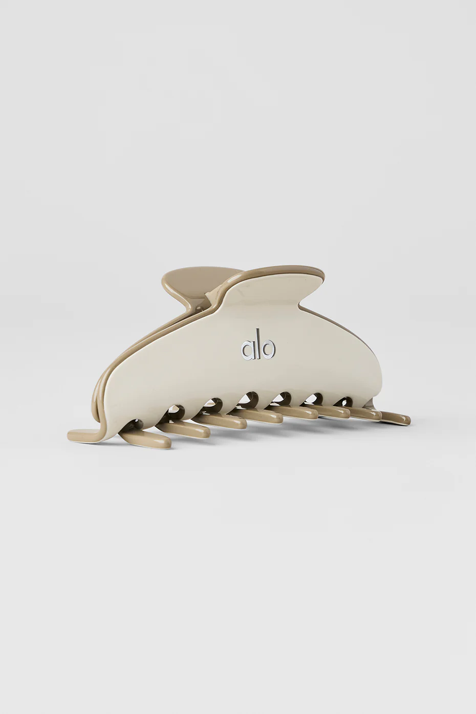 Outline Claw Clip - Bone/Light Cocoa