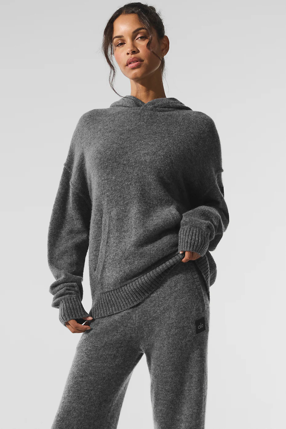 Wool?Cashmere New Class Hoodie - Platinum Grey