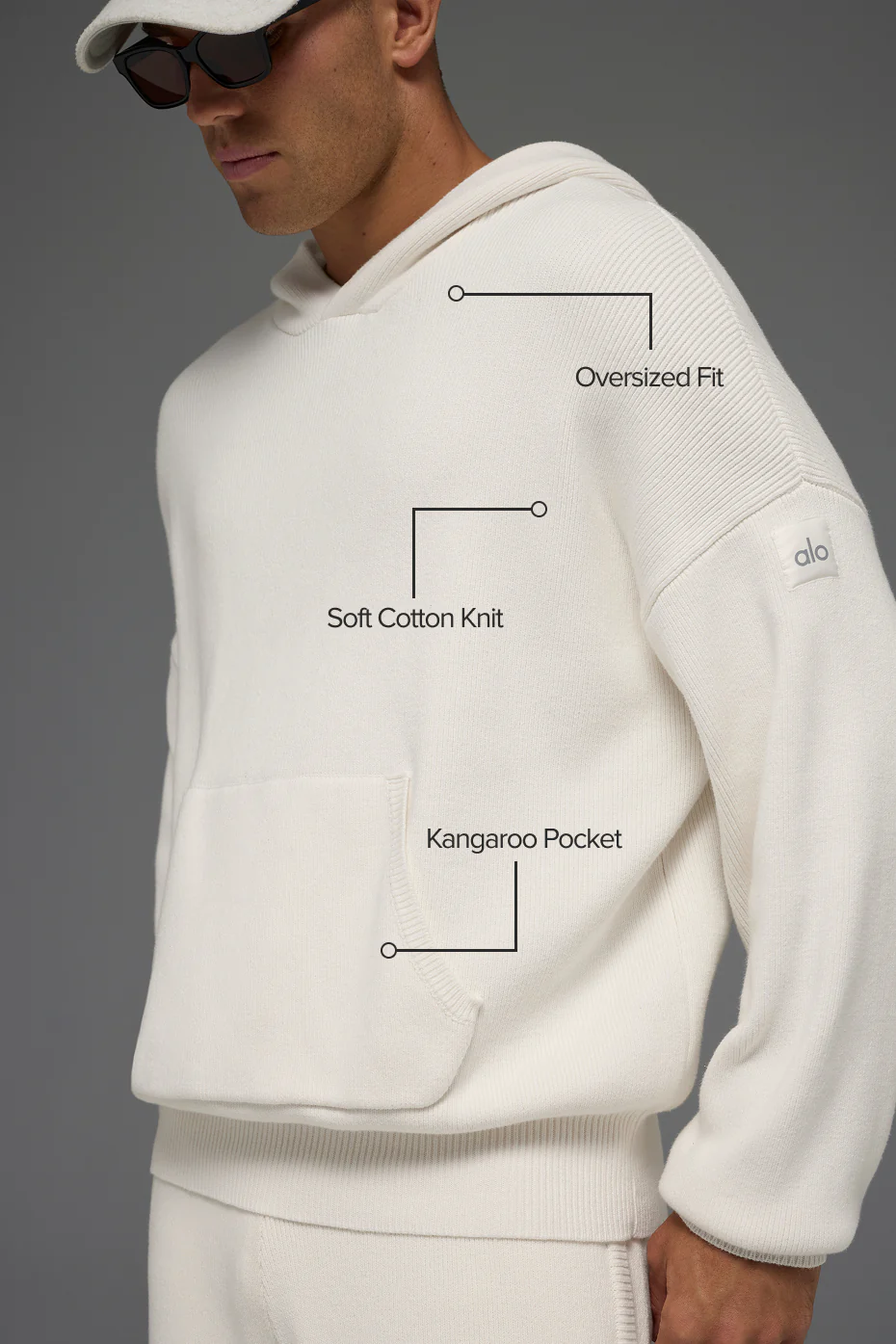 Scholar Hooded Sweater - Ivory